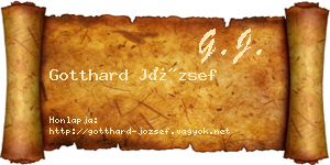 Gotthard József névjegykártya